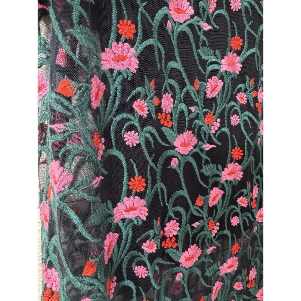 Anthropologie Moulinette Soeurs Flower Embroidered Summer Dress Size MEDIUM - Picture 8 of 11